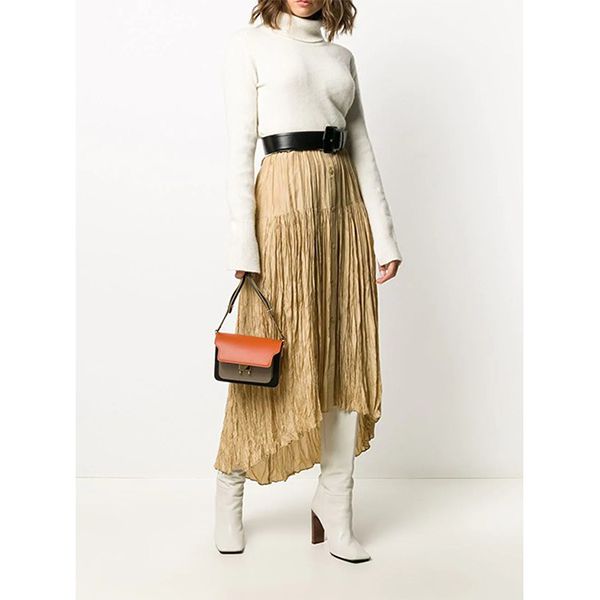 マルニ TRUNK MINI サフィアーノレザー 2way ショルダーバッグ偽物 SBMPS01U57LV520Z328C